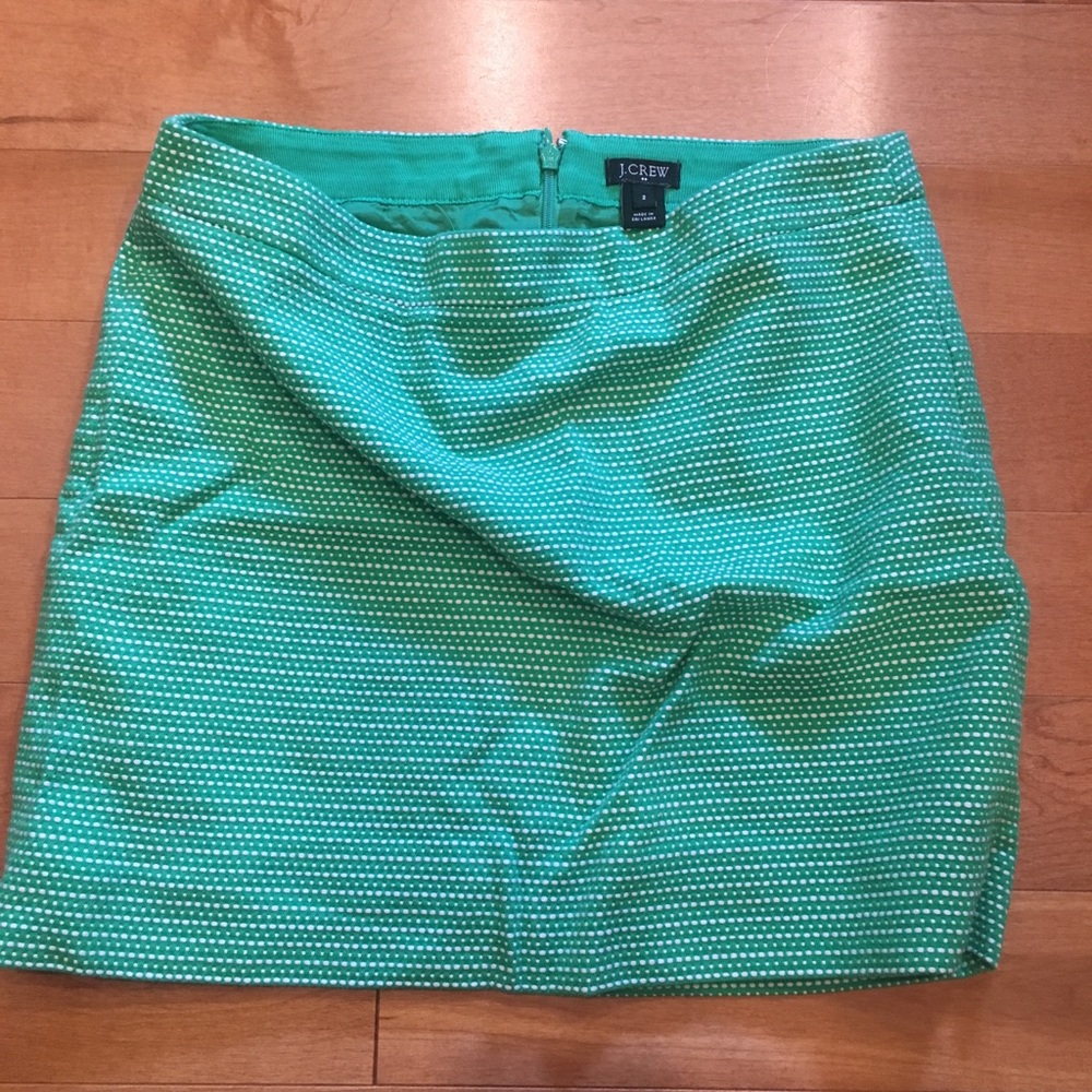 J Crew green skirt size 2